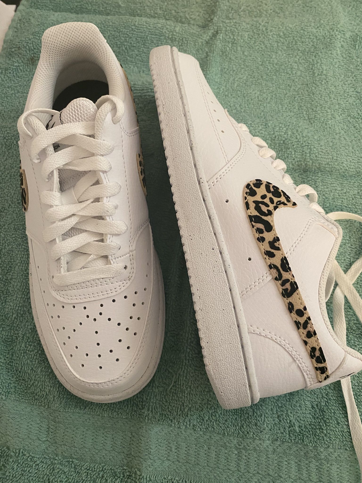 Nike Leopard Swoosh Court Sneakers