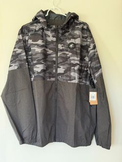 New Men's BIG CHILL Performance Active Jacket - Gray Camo - SizeXL