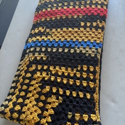 Vintage “Multicolored” Crocheted Blanket “64”x72” - Great Condition! 