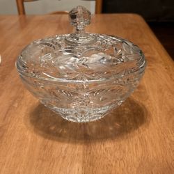 Beautiful Glass Dish With Lid