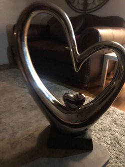 Unique piece , solid heart within a heart