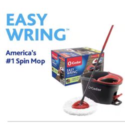 O-Cedar EasyWring Microfiber Spin Mop with Bucket System