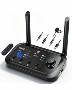 Auracast & Bluetooth TV Audio Transmitter for Hearing Aids - BT618T Wireless Adapter for Auracast Headphones, HDMI ARC/Optical/3.5mm Aux/Mic Input, So