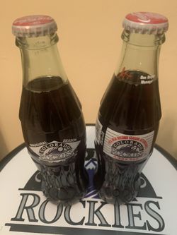 COLORADO ROCKIES COMMEMORATIVE COKE BOTTLES -2 DIFFERENT