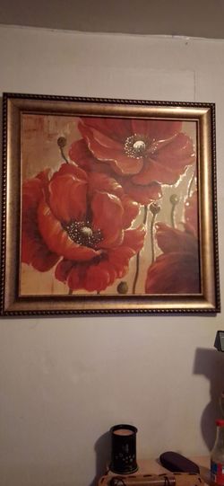 Big Gold flower frame