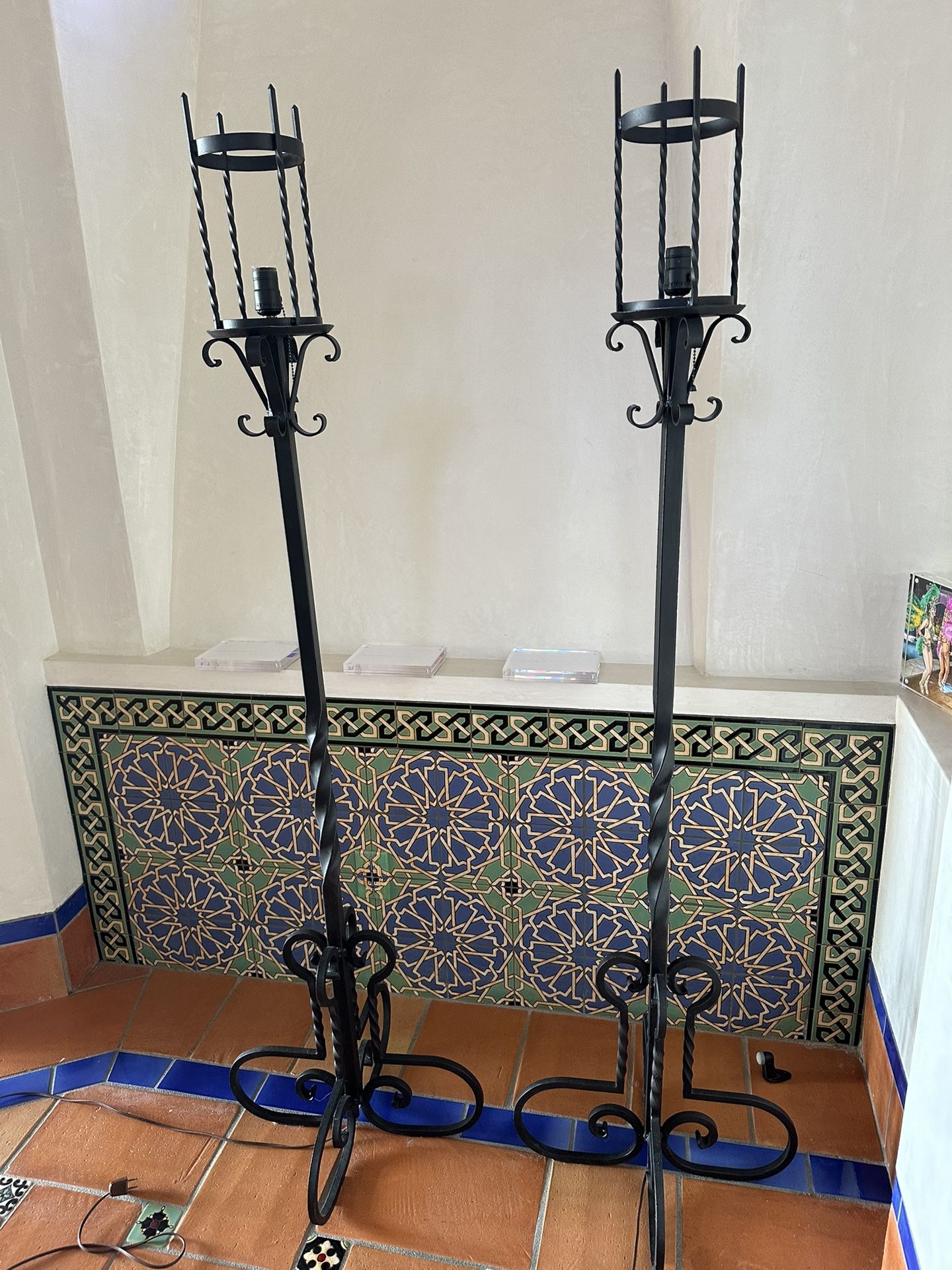 Wrought Iron Floor Lamps