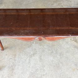 Chippendale Style Mahogany Sofa Table, Height: 27 In, Width: 53 In