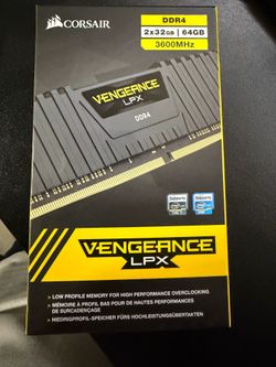 Corsair DD4 RAM 64GB 2x32GB 3600MHz