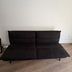 Black sofa futon