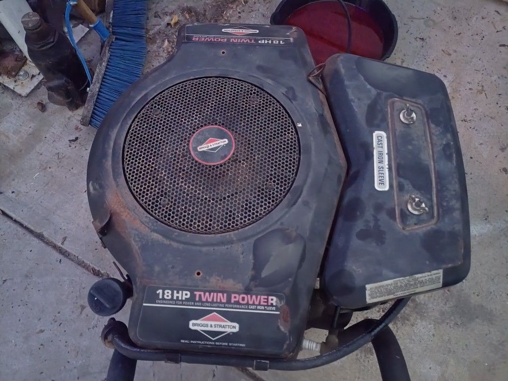 18 Horse Engine For Riding Mower Or Whatever 2 Cylinders
