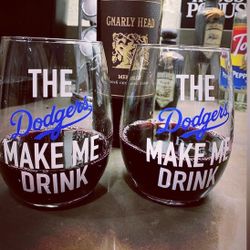 Dodger wine cups