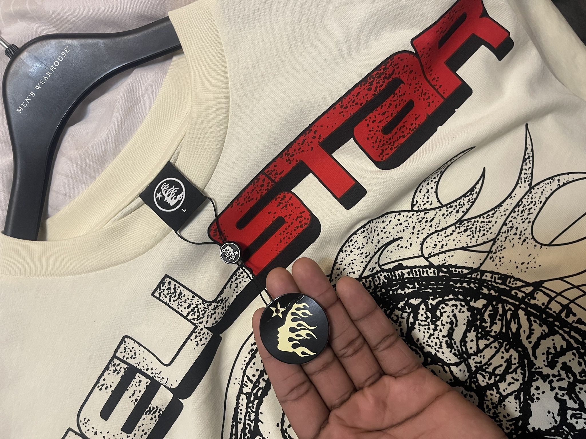 HELLSTAR ヘルスター HUMAN DEVELOPMENT Tシャツ クリーム Hellstar shirt Hellstar Human Development Tee | Depop