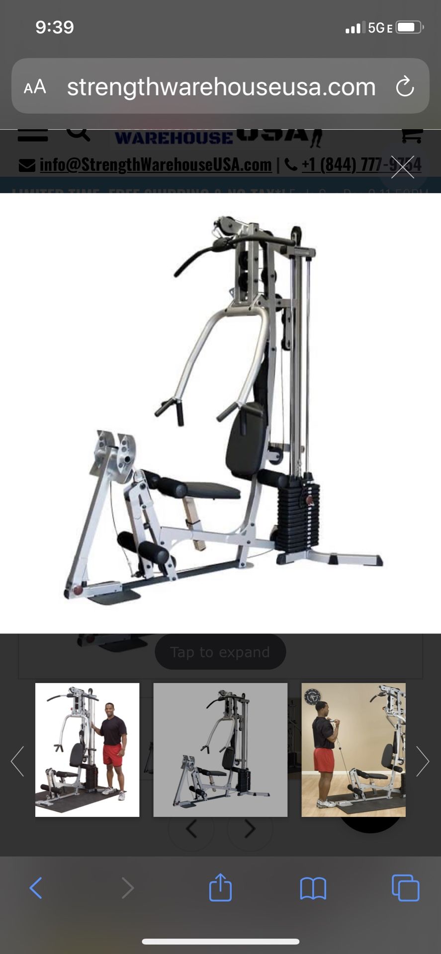 Home gym Powerline BSG10x 1 year old