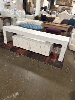 High gloss TV Stand with LED Lights for TVs up to 65'', Modern TV Console with Storage Cabinets