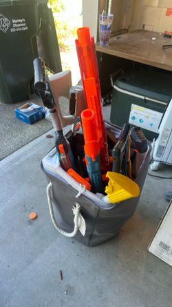 Huge bag full of thousands of dollars worth of nerf guns
