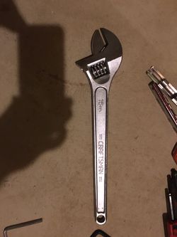 15 inch Craftsman adj wrench!