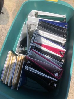 Binders and notebooks 10$ for all