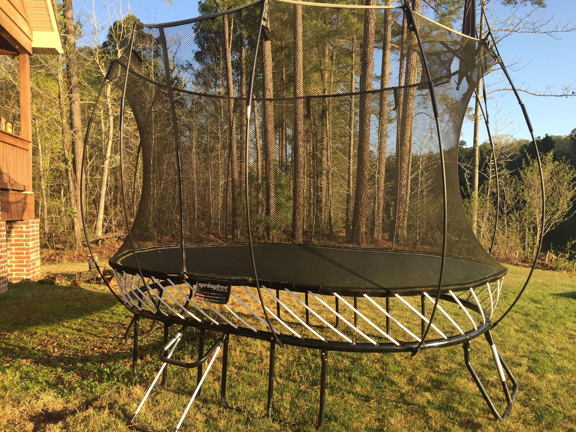 Springless trampoline hotsell for sale