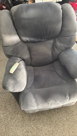 Gray Microfiber Power Lift Recliner Chair