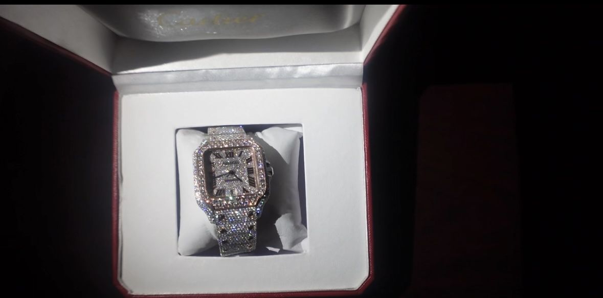 VVS Moissanite Cartier Watch