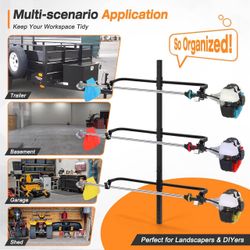 3 Place Weed Eater Rack Mount On Landscape Truck Trailer