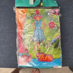 Trolls Poppy Costume Size 7-8