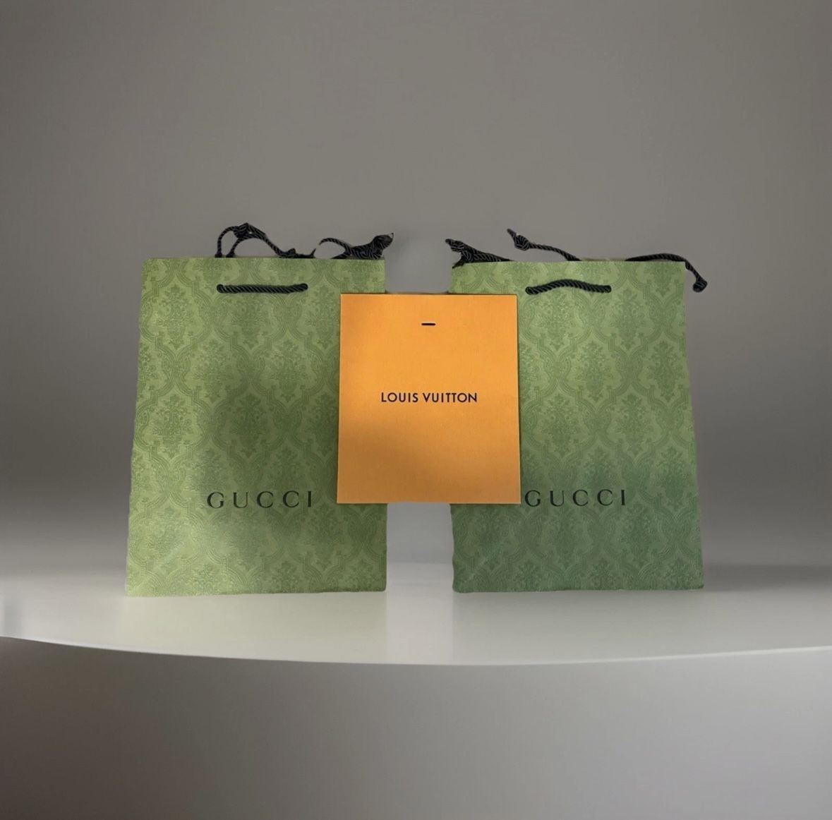 Louis Vuitton & Gucci Bag Brand New - Orange & Green