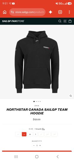 Sail gp northstar canada hoodie
