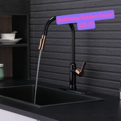 Black Pull Down Single Handle Kitchen Faucet(Part number:TGT-050BG-D) 13