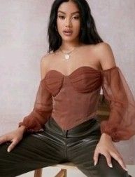 Off The Shoulder Corset Top