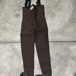 Cabela's Neoprene Insulated Stockingfoot Fishing Chest Waders Brown Size Small