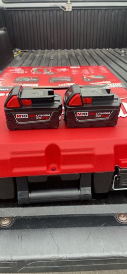 Milwaukee m18 5.0 batterys  $115 for both