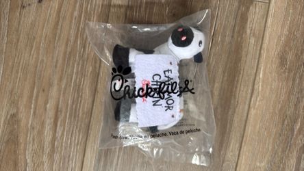 LIMITED EDITION Chick Fil A Eat Mor Chikin Promo Advertising Sign Cow Plush Stuffed Animal 2017