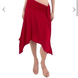 Red convertible dress