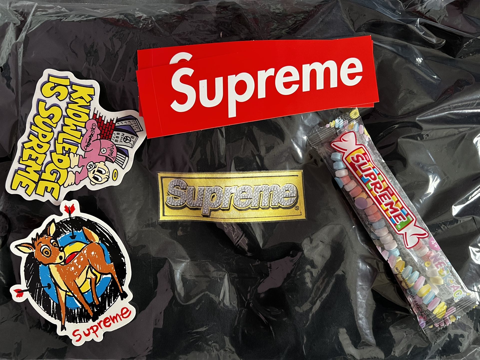 Supreme Bling Box Logo Hoodie Size L