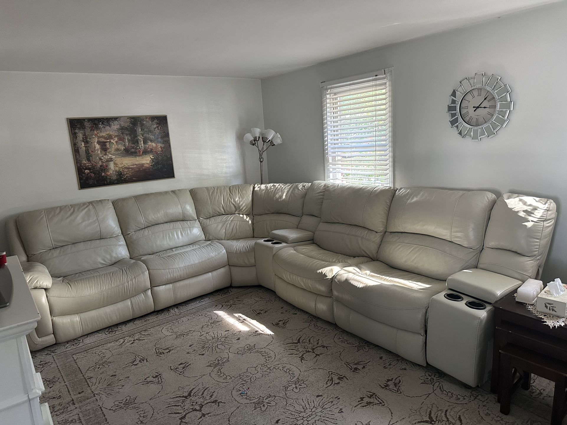 100% Leather Sectional