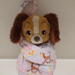 Disney Parks Disney Babies Lady and the Tramp Baby Lady Puppy Plush & Sling