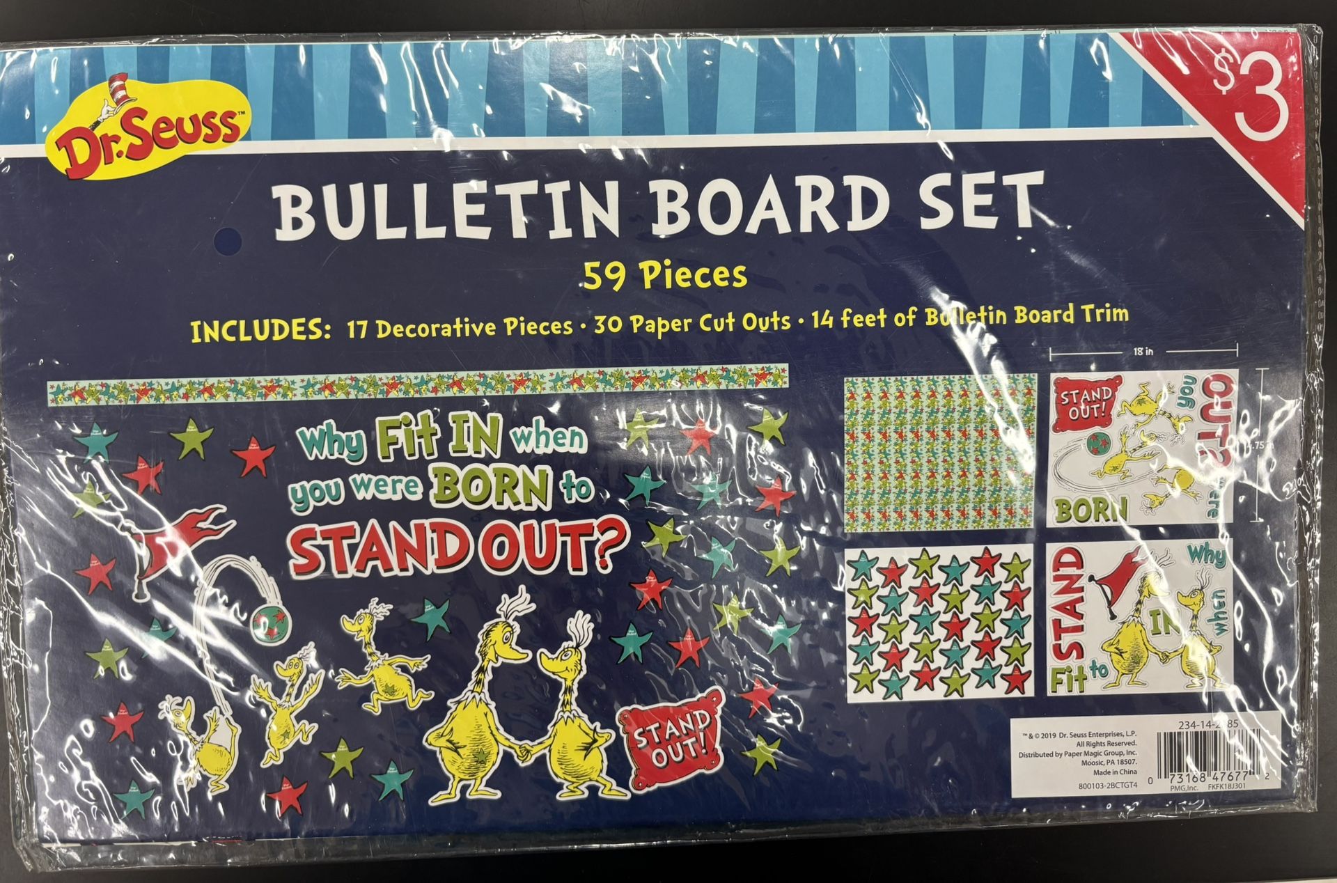 Dr. Seuss Bulletin Board Set New 59 Pieces
