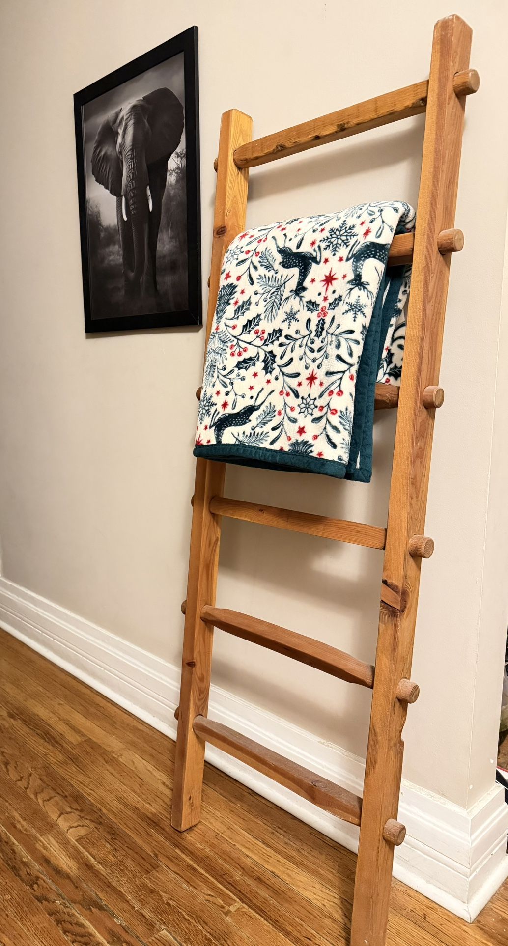Wooden Blanket Ladder