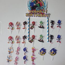 Sonic Cake Decorations