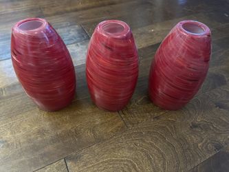 Pendant Light Shades - Red Glass