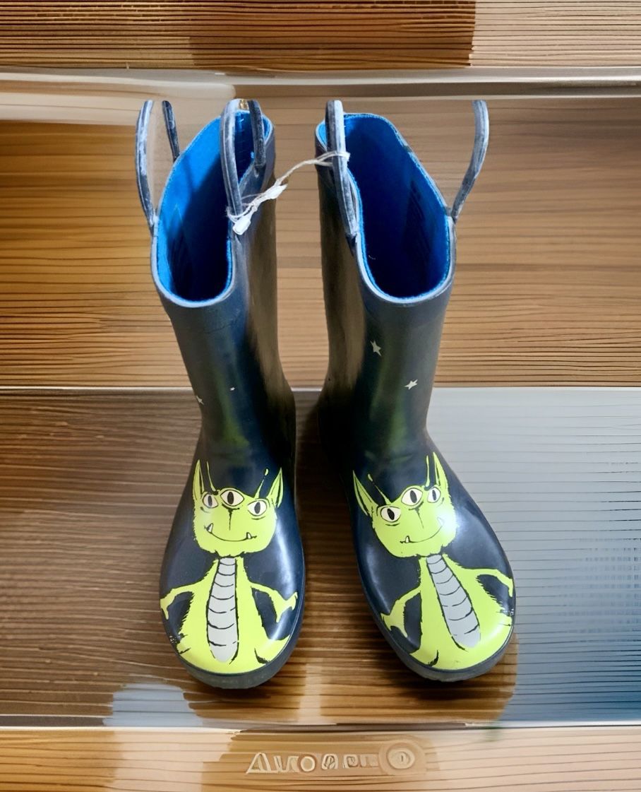 Boy’s Martian Blue rain boots size 13 NEW