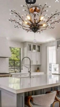 crystal chandeliers, vintage crystal ceiling lamps recessed installation, suitable for dining room, living room, bedroom