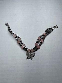 925 silver buttery fly bracelet with gems
