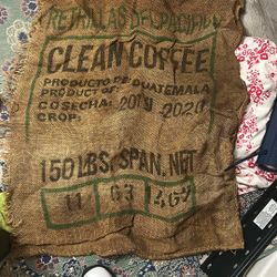 2x4’ Vintage Guatemala Coffee Bean Bag 20$$$