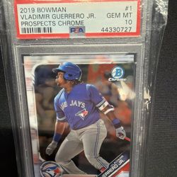 2019 BOWMAN PROSPECTS CHROME #1 VLADIMIR GUERRERO JR. RC PSA 10 Toronto