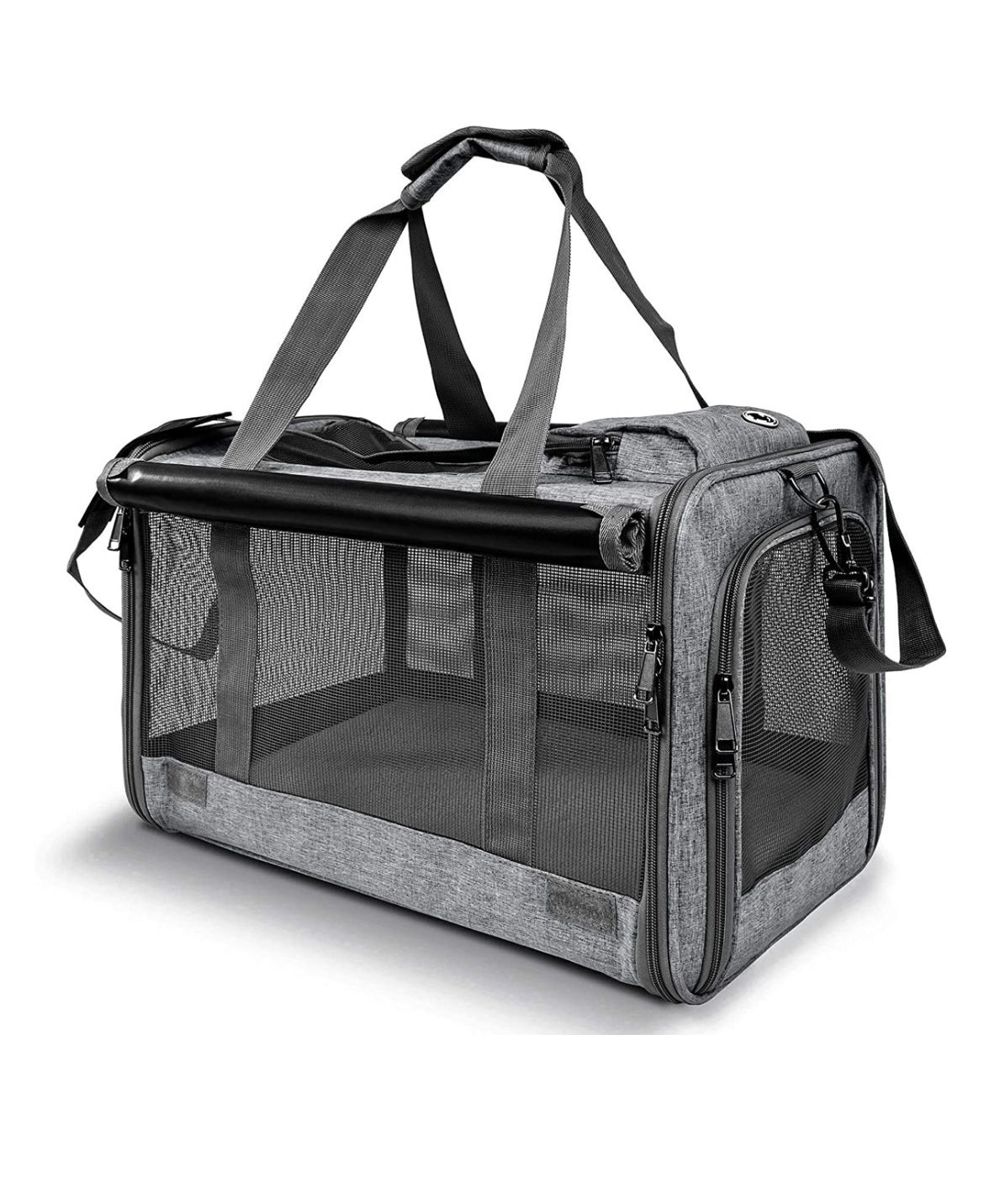 GAPZER•Pet Carrier for Large Cats, Soft-Sided Cat Carrier for Medium Big Cats and Puppy up to 20lbs, Washable Dog Carrier Privacy Pr👍🆕Retails $39.99