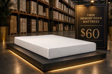 Brand new twin memory foam mattress for $60