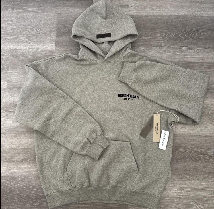 Fear of God Essentials Dark Oatmeal Hoodie XL – New With Tags for Sale ...