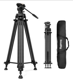 SMALLRIG 73''/185cm Carbon Fiber Heavy Duty Video Tripod